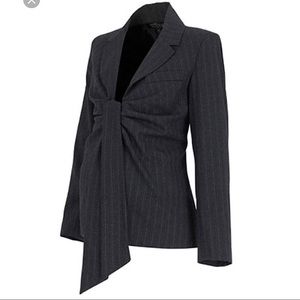 Isabella Oliver Maternity Gray pinstripes suits